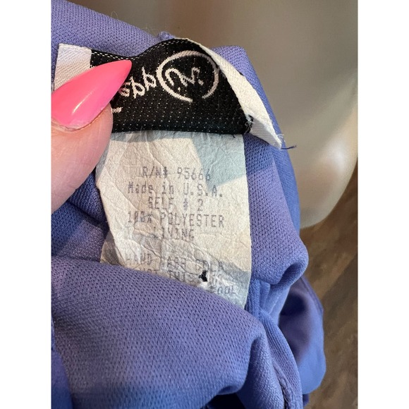 Steppin Out Floral Slip Maxi Dress Size 7/8 Periwinkle Sheer Strappy 90s - Picture 8 of 8